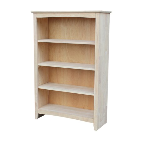 International Concepts Shaker Bookcase, 48"H, Unfinished SH-3224A